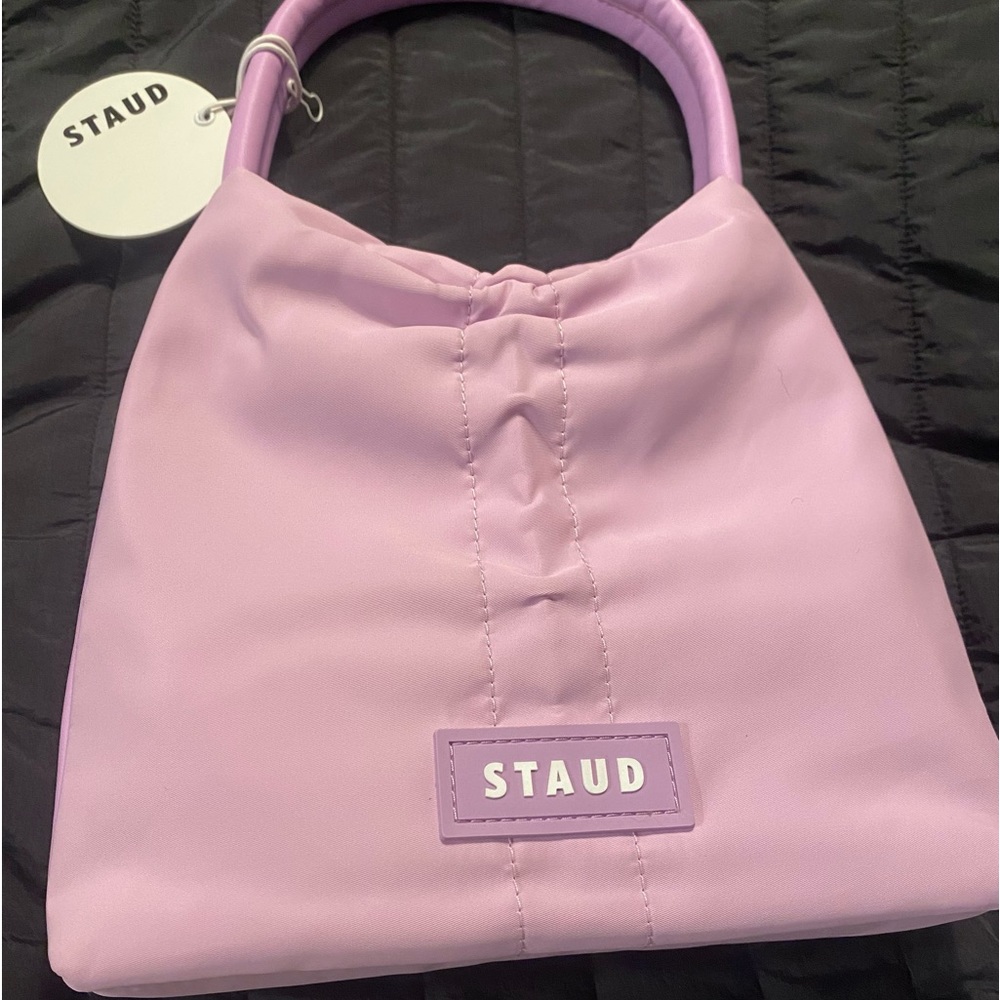 NWT Lavender STAUD Felix Nylon Shoulder Bag